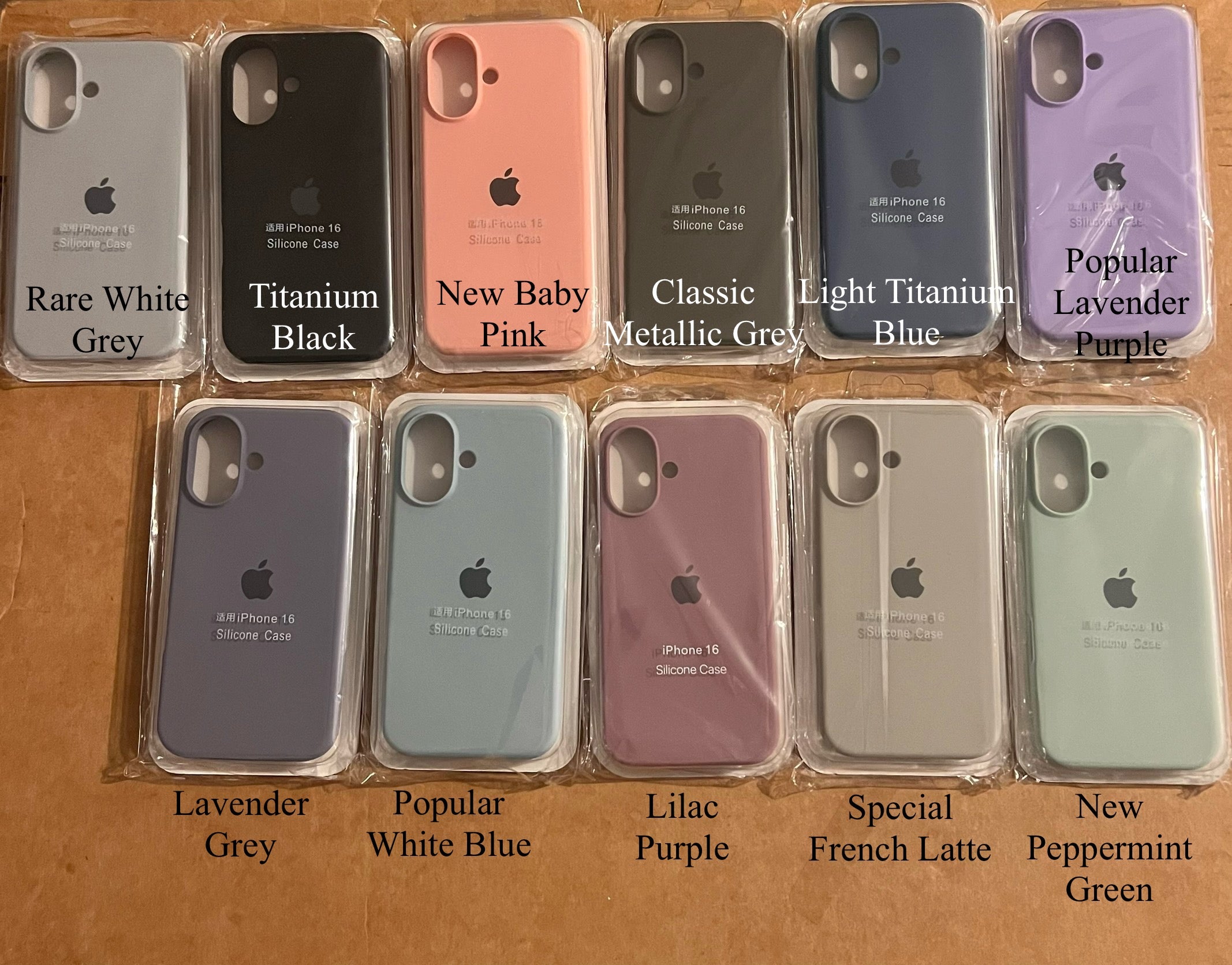Apple Signature Silicone Phone Case- for Apple iPhone 16 Series 2024 Apple Signature Silicone Phone Case- for Apple iPhone 16 Series 2024